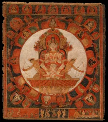 Mandala de Chandra, dieu de la lune